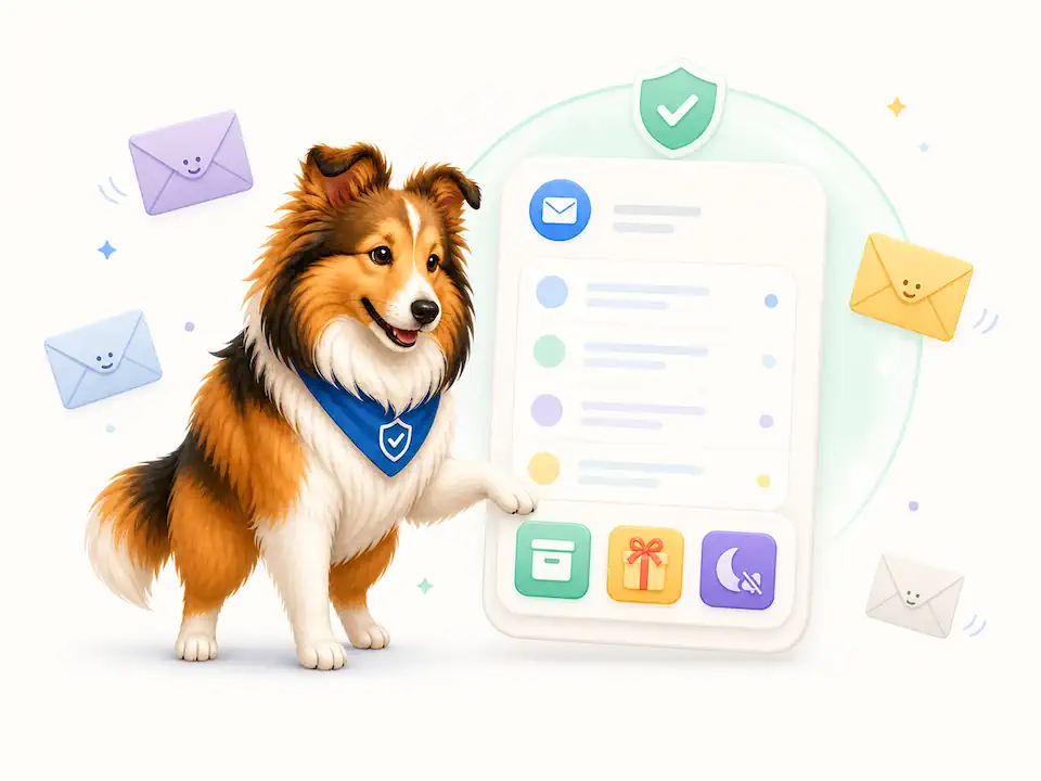 SheltieMail call-to-action illustration inviting users to join the beta